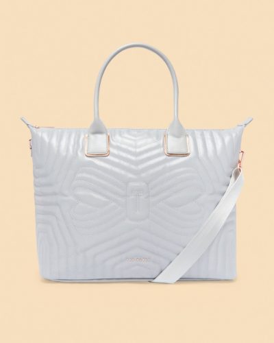 Large reflective tote bag